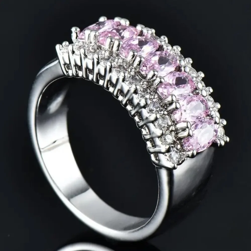 New Stunning pink women's ring various sizes available